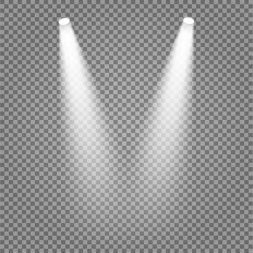 stage lights effect beam light spot light shining rays, light effect