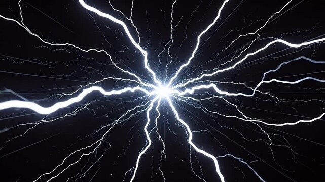 Lightning bolt explosion