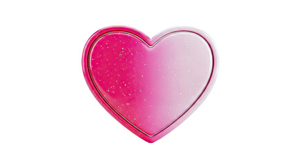Glittering Pink Heart with Gradient