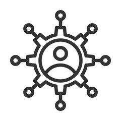 Obraz premium Stakeholder Network Collaboration Icon Set