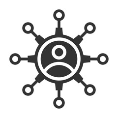 Obraz premium Stakeholder Network Collaboration Icon Set