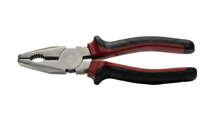 Obraz premium A pair of red and black pliers on a transparent background