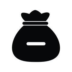 Obraz premium Money bag with minus symbol icon