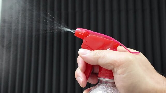 At close range, spray water as a fine mist.