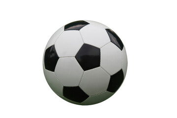 Fototapeta premium Soccer ball with black and white panels