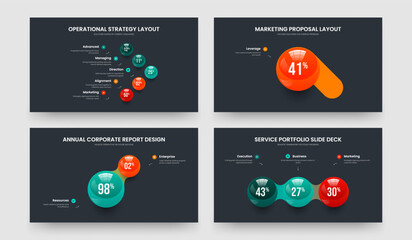 Project Overview Five One Two Three Element Infographic Slideshow Design Vector Illustration Bundle. Elegant Planning 5 1 2 3 Step Graph Frame Template Set.