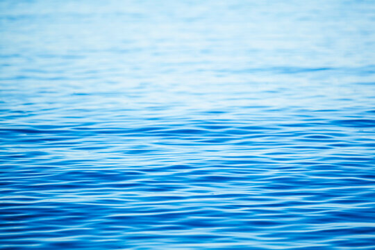 The ripples on the ocean water surface in Puget Sound, Seattle.