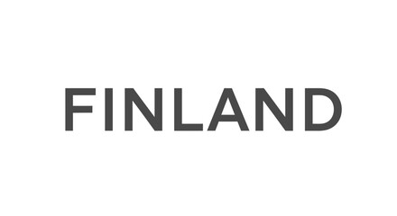 Fototapeta premium Vector illustration of Finland text