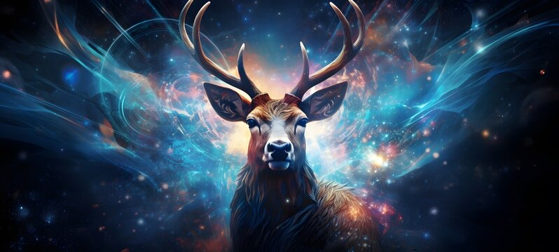 Astral vision liger dryad meets cosmos ,generative AI