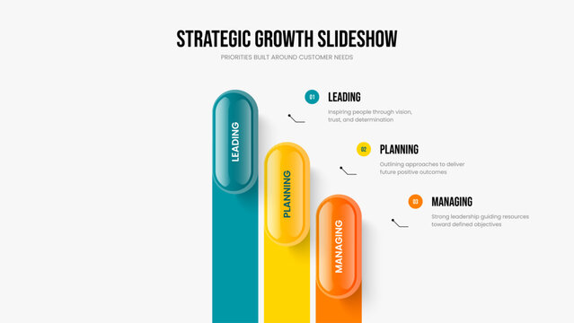 Product Launch 3 Option Infographic Frame Design. Creative Visualization Three Element Diagram Presentation Layout. Enterprise Showcase Slideshow Template Vector Illustration.