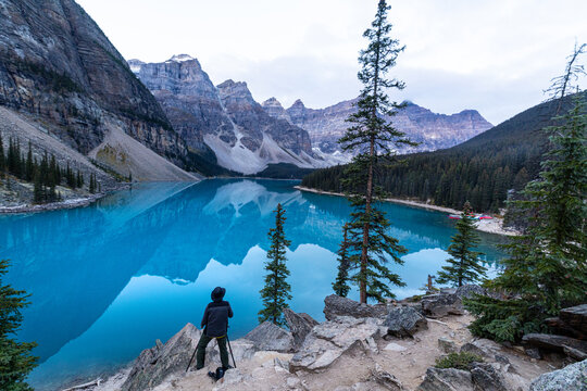 Moraine Lake in Banff National Park.