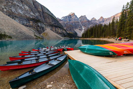 Moraine Lake in Banff National Park.