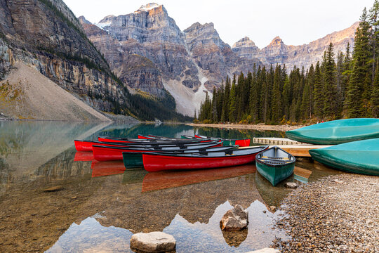 Moraine Lake in Banff National Park.