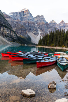 Moraine Lake in Banff National Park.