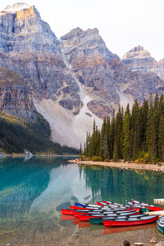 Moraine Lake in Banff National Park.