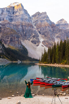 Moraine Lake in Banff National Park.