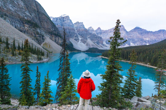 Moraine Lake in Banff National Park.