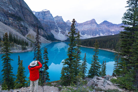 Moraine Lake in Banff National park, Alberta Canada.