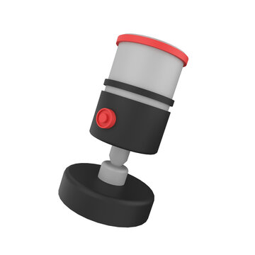 Microfon 3D Illustration