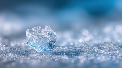 Obraz premium Close Up Macro Ice Crystal In
