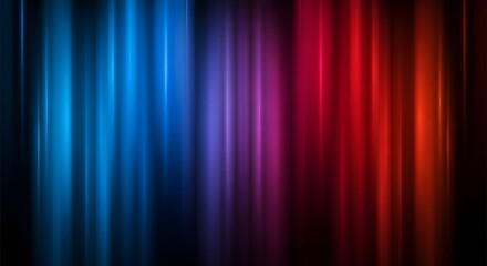 Vibrant colorful curtain with blue purple and red hues in a gradient effect