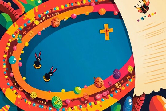 Vibrant voodoo charm featuring colorful beads and symbolic decorations reflecting cultural artistry