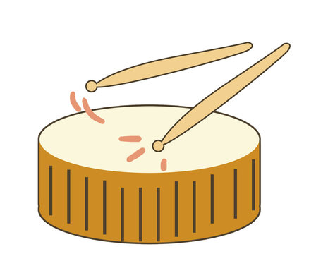 Drum with drumstick