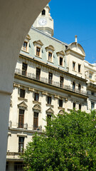 Obraz premium Historic and ornate architecture showcasing colonial and classical styles in Buenos Aires