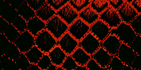 A striking red and black patterned background resembling chain link fencing © Bivuti