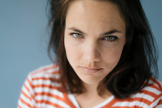 Portrait of an angry woman
