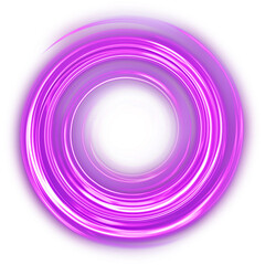 Obraz premium Electric energy ring with luminous light waves for high-tech design