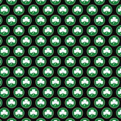 St Patricks Green Abstract Pattern