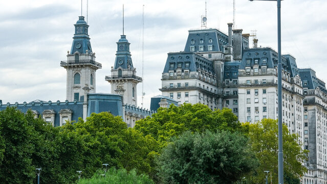 Historic and ornate architecture showcasing colonial and classical styles in Buenos Aires