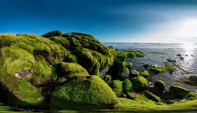 Rocky Cliff With Moss N Natural Terrain Photogrammetry