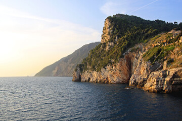 Seascape Autumn Afternoon Cinque Terre Liguria Coast Italy Travel