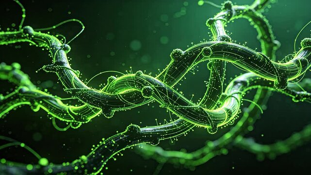 Abstract green organic structure