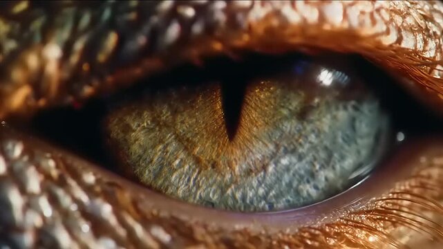 Close up of reptile eye.