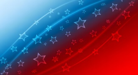 Memorial day tribute with patriotic american flag design