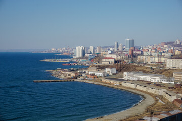 View of the Vladivostok coastline