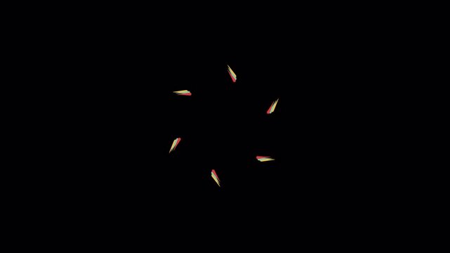 Abstract Rotating Light Trails on Black Background for Modern Visual Effects.