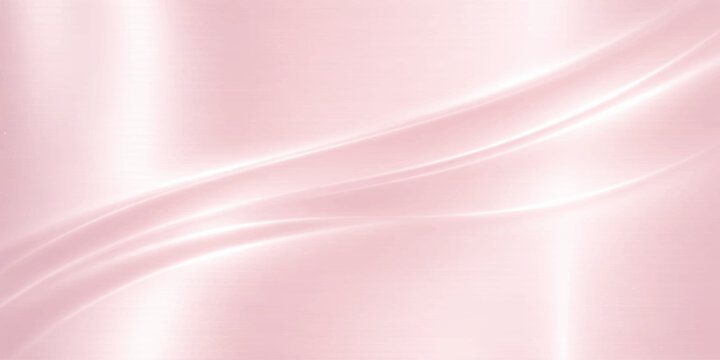 Elegant swirling satin fabric in a soothing soft pink hue, evoking a sense of grace and tranquility. The flowing curves create a gentle dance of light and shadow.