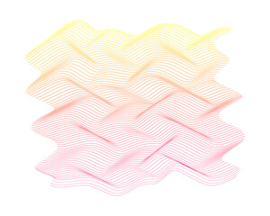 Abstract Neon Gradient Flowing Wave Lines Forming Dynamic Digital Motion Pattern Design Element © ket4up