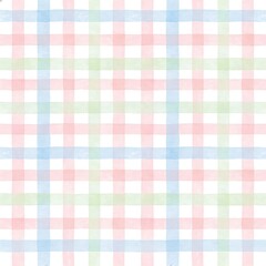 Easter Pastel Plaid Pattern Design 