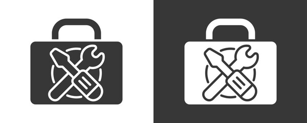 Tools Icon Set Vector Collection Isolated In Black And White