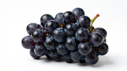 Blueberries in a bunch with stem attached