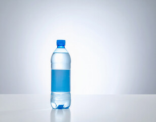 음료-물-생수-먹는 샘물-패트병-물병-미네랄워터-라벨-단 하나-흰색 배경