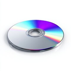 Compact Disc With Rainbow