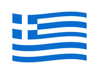 Obraz premium シンプルなギリシャの国旗イラスト素材3