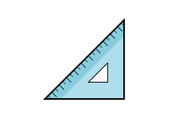 三角定規 イラスト  文房具 算数 数学 製図 道具