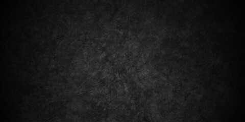 Fototapeta premium Dark black old wall paper grunge background. black blackboard and chalkboard texture. Dark black concrete wall texture element vintage grunge charcoal paint rough, distress backdrop background.